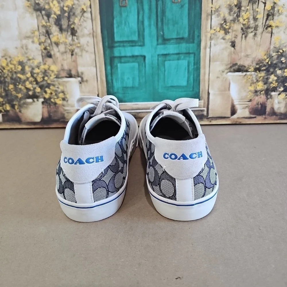 COACH Skate Lace Up Sneaker In Signature Jacquard Style No. CA272  Men's 11 D